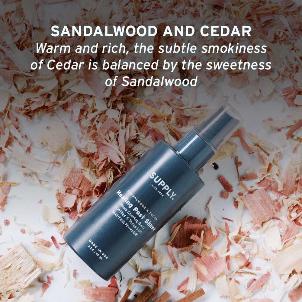 Supply Healing Post Shave 2oz travel-size bottle for on-the-go skincare.