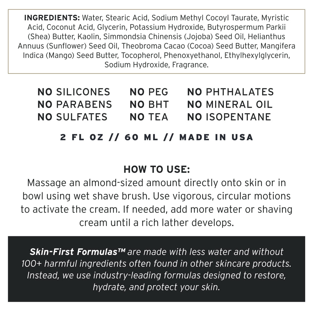 Supply Ultra Lather Shaving Cream travel-friendly jar fits gym bag and on-the-go routines.