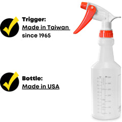 SupplyMaid bottle shows clear oz and ml measurements for accurate mixing