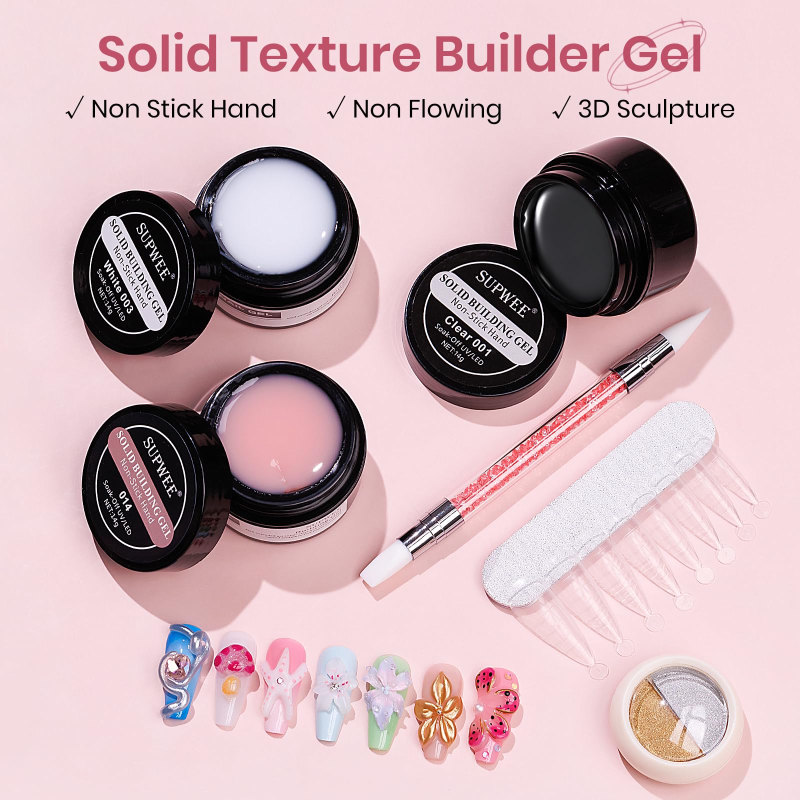 suppwee chrome powder silver gold for metallic accents and chic nail art.