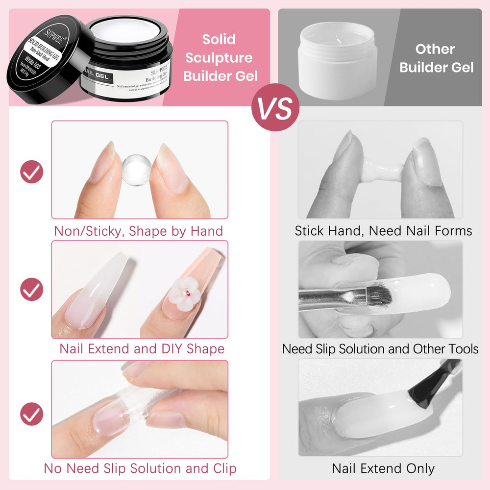 suppwee nail extension mold 24pcs for easy pattern shaping and decorations.