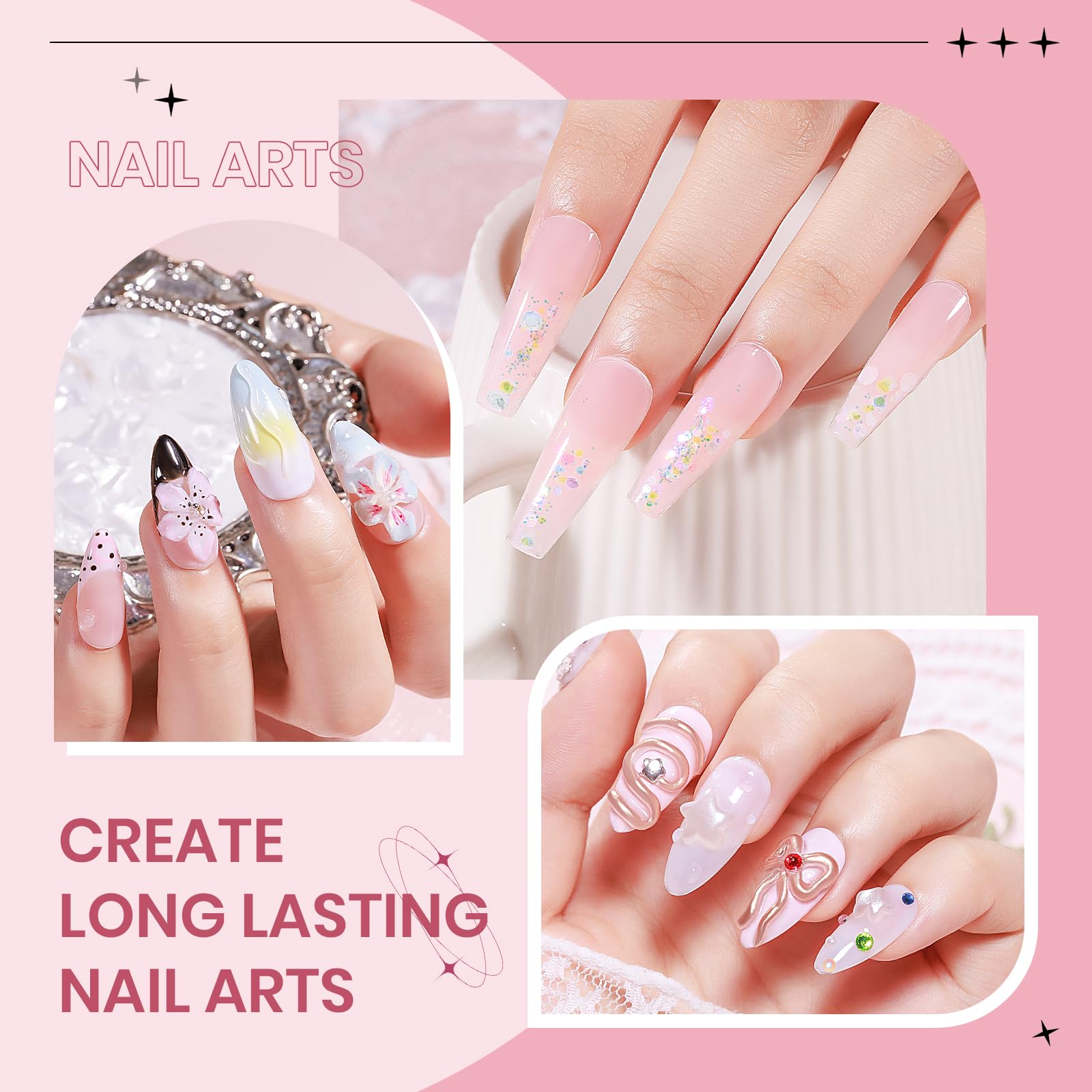 suppwee nail file kit 24pcs for even filing and flawless finish.