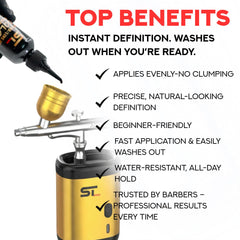Supreme Trimmer Airbrush – densité ciblée sur zones clairsemées avec finition naturelle.