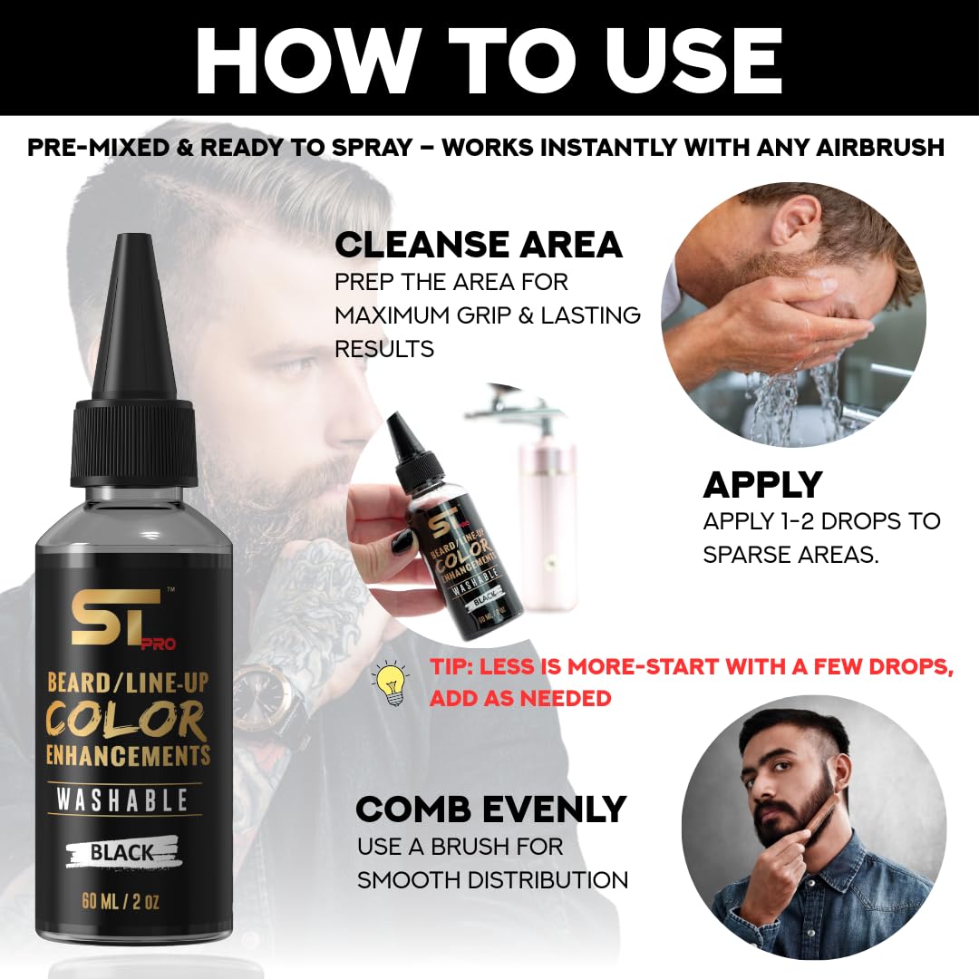 Supreme Trimmer beard enhancement ink creates sharper beard lines.