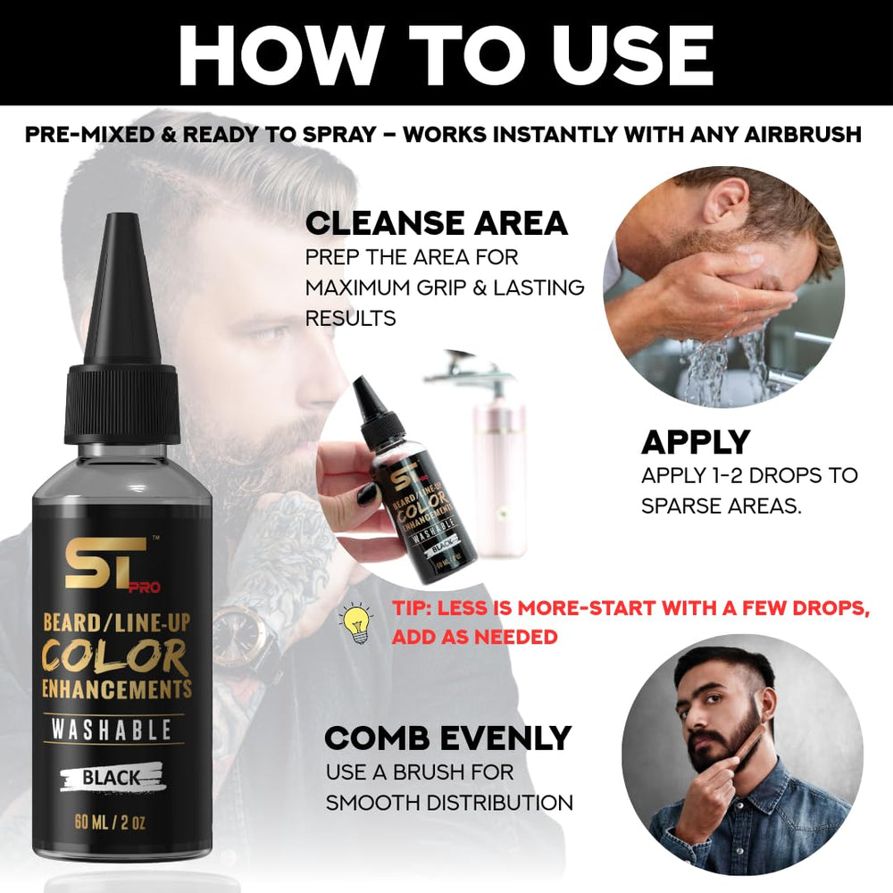 Supreme Trimmer beard enhancement ink creates sharper beard lines.
