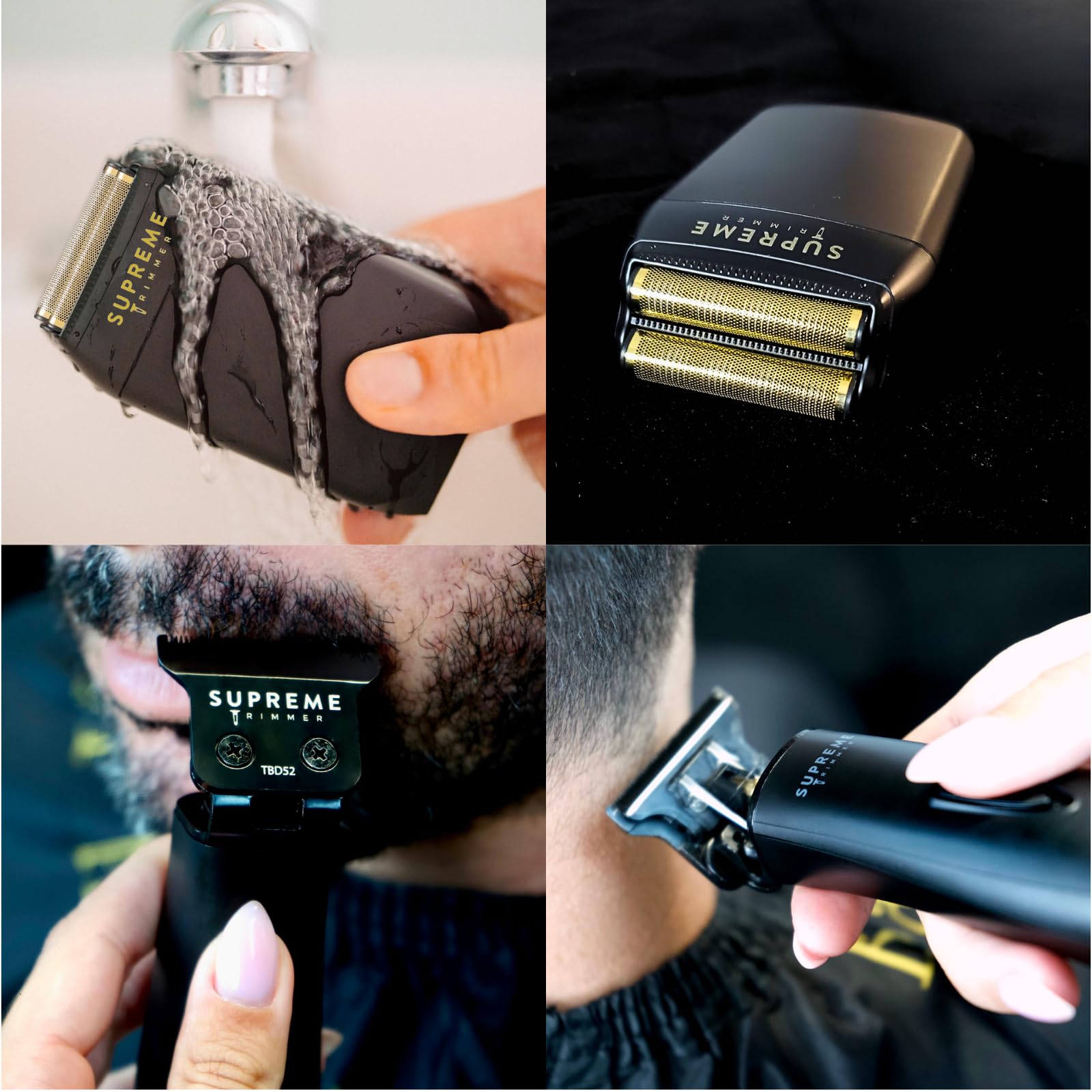 Supreme Trimmer cordless operation up to 150 minutes for flexibility.