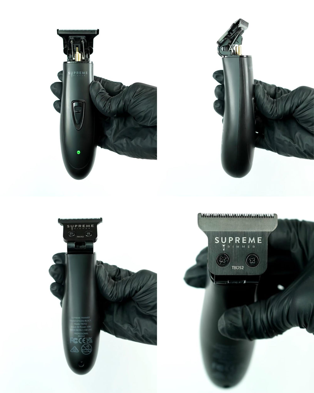 Supreme Trimmer T Shaper charging base with USB for convenient recharging.