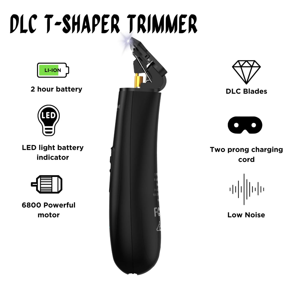 Supreme Trimmer T Shaper zero-gap DLC blade for precise trimming.