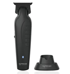 Supreme Trimmer Vader ST3778 close-up of DLC T-Blade for precise edge-ups and crisp lines.