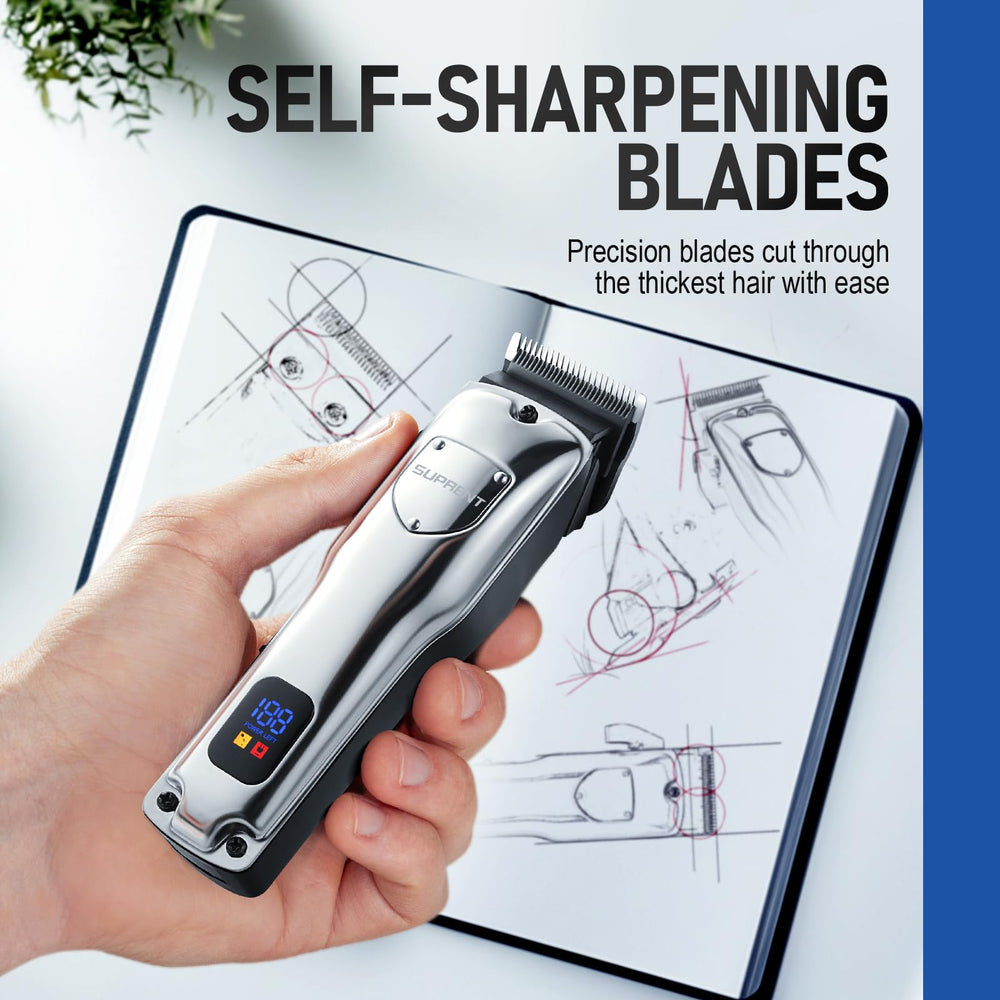SUPRENT ergonomic grip close-up emphasizes comfortable long-session use