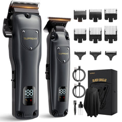 SUPRENT hair clipper 6800 RPM motor delivers precise at home grooming.