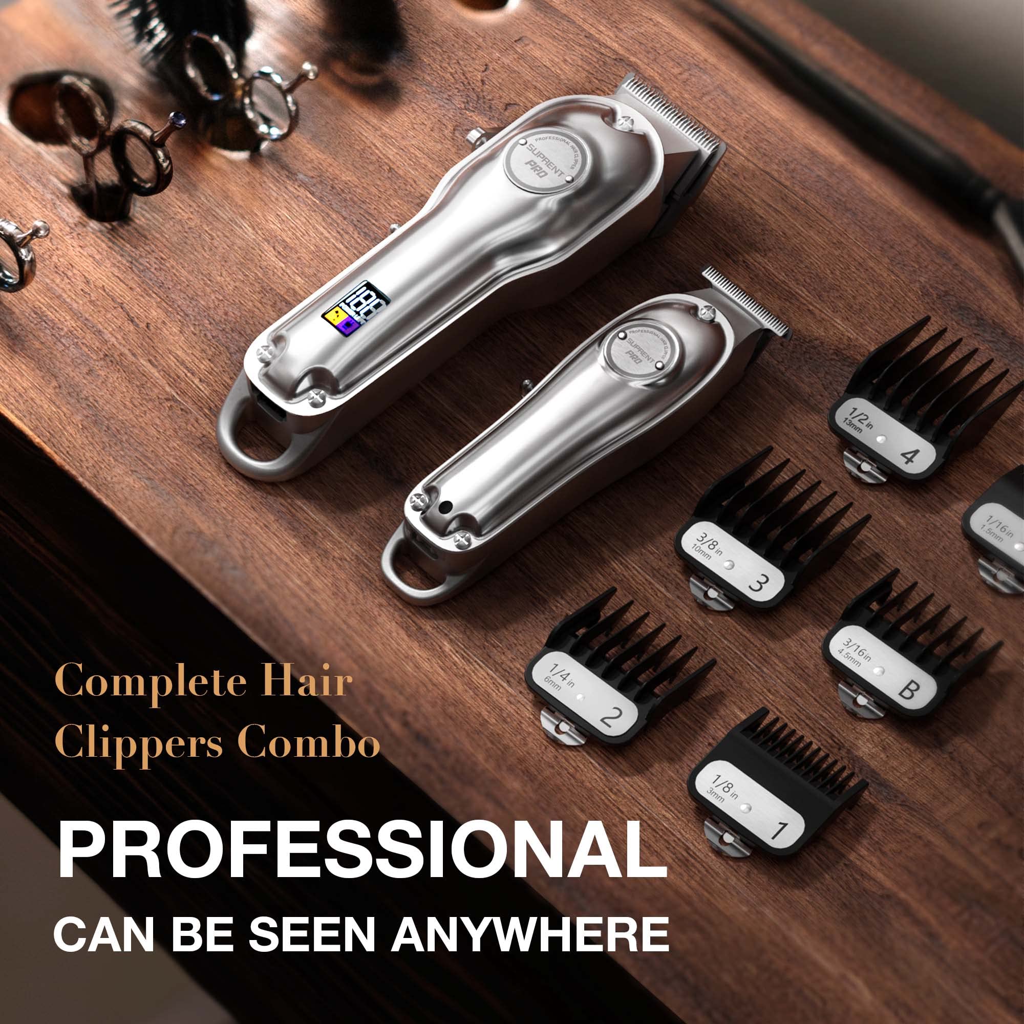 SUPRENT PRO 2500mAh battery powers cordless sessions without interruption.