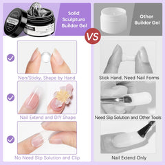 SUPWEE 3D Sculpting Gel Jar pearl white with subtle shimmer for premium art