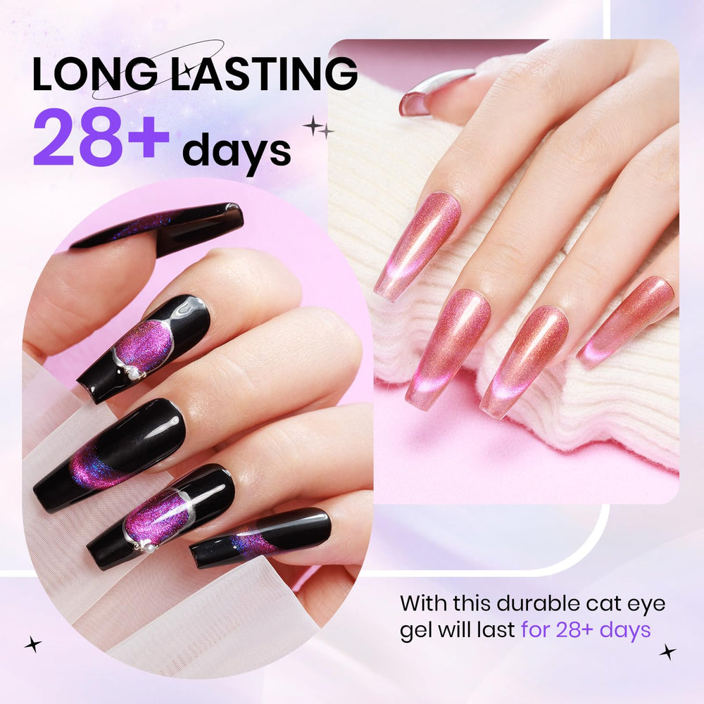 SUPWEE long-wear cat eye manicure preview up to 21 days