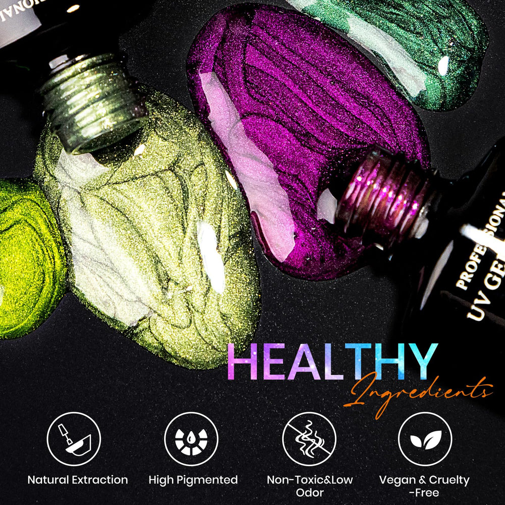 SUPWEE gel swatches display color range for experimentation