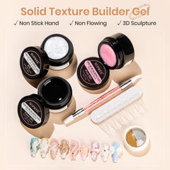 SUPWEE solid mold gel clear application enables smooth sculpting with ease.