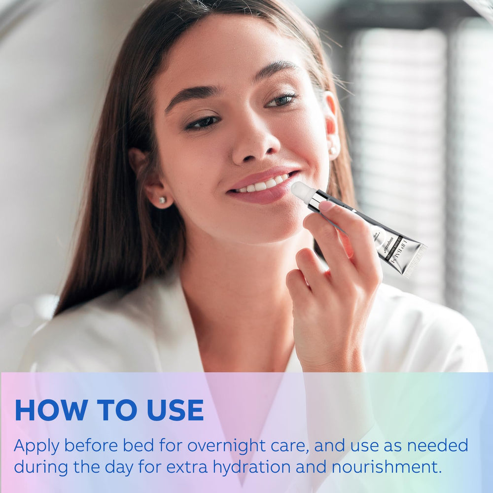 Suquato nightly lip care routine setup with mask and balm