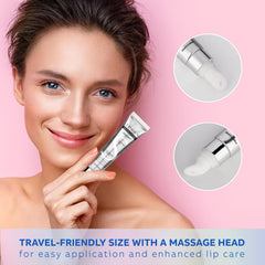 Suquato travel-size lip balm tube on bag for on-the-go hydration