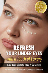 SUR.MEDIC+ 24K Gold Perfection cream application close-up showing fast-absorbing hydration.