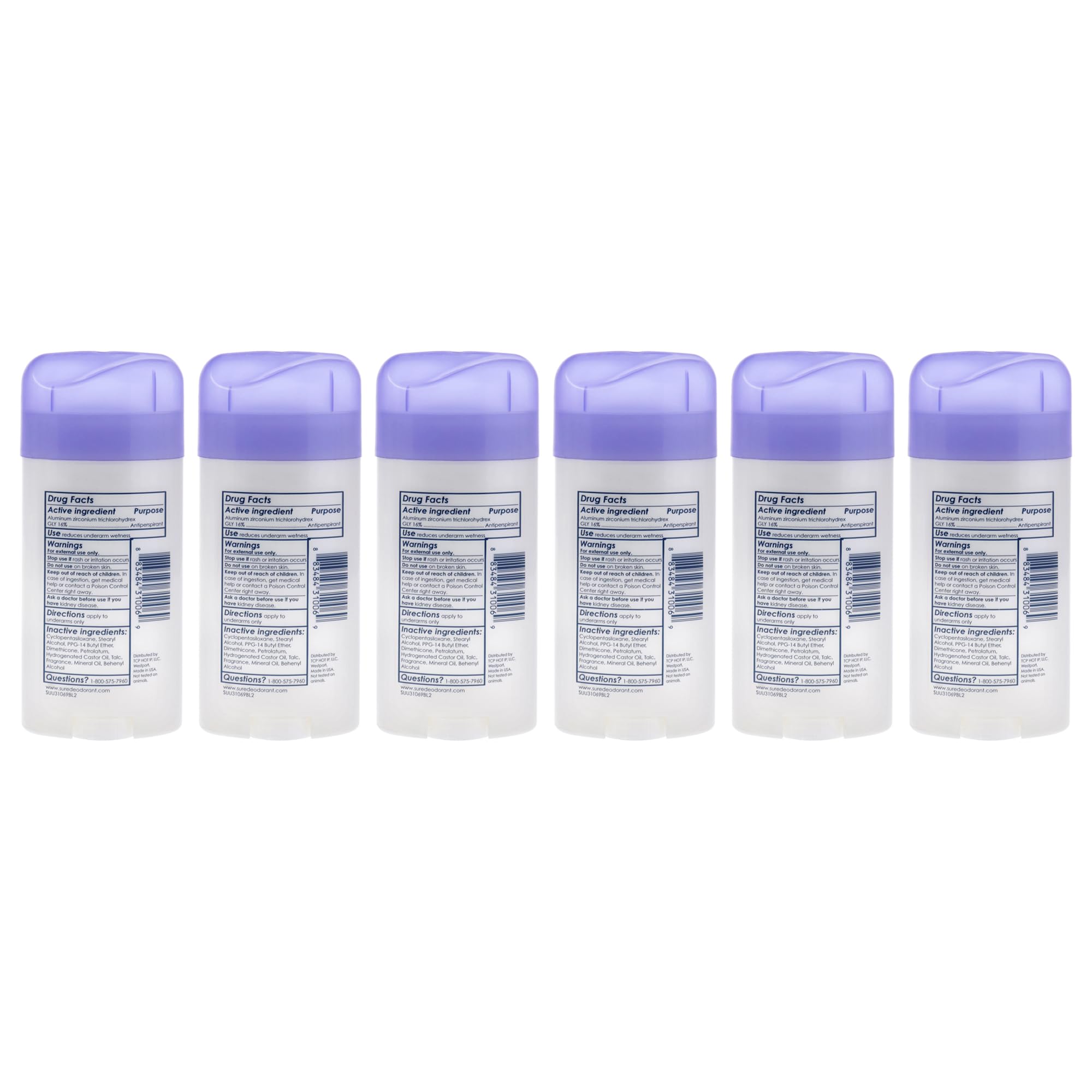 Sure antiperspirant solid Fresh and Cool stick illustrates easy application and lasting odor control.