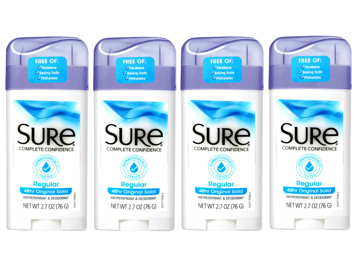 Sure Original Solid Antiperspirant Deodorant bottle with mandarin buds for all-day freshness