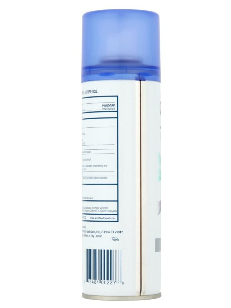 Sure Unscented Aerosol application-underarm captures quick use and reliable odor control.