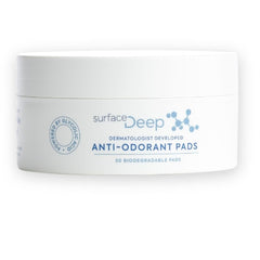 Surface Deep Anti-Odorant Pads jar closeup highlighting residue-free use.