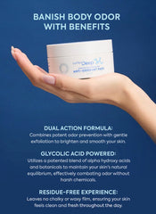 Surface Deep Anti-Odorant Pads pad out of jar demonstrates single-use odor-prevention wipe.