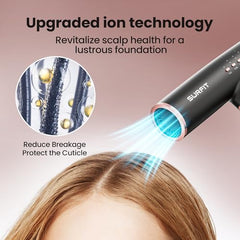 Surfit diffuser close-up showing even heat distribution for curls.