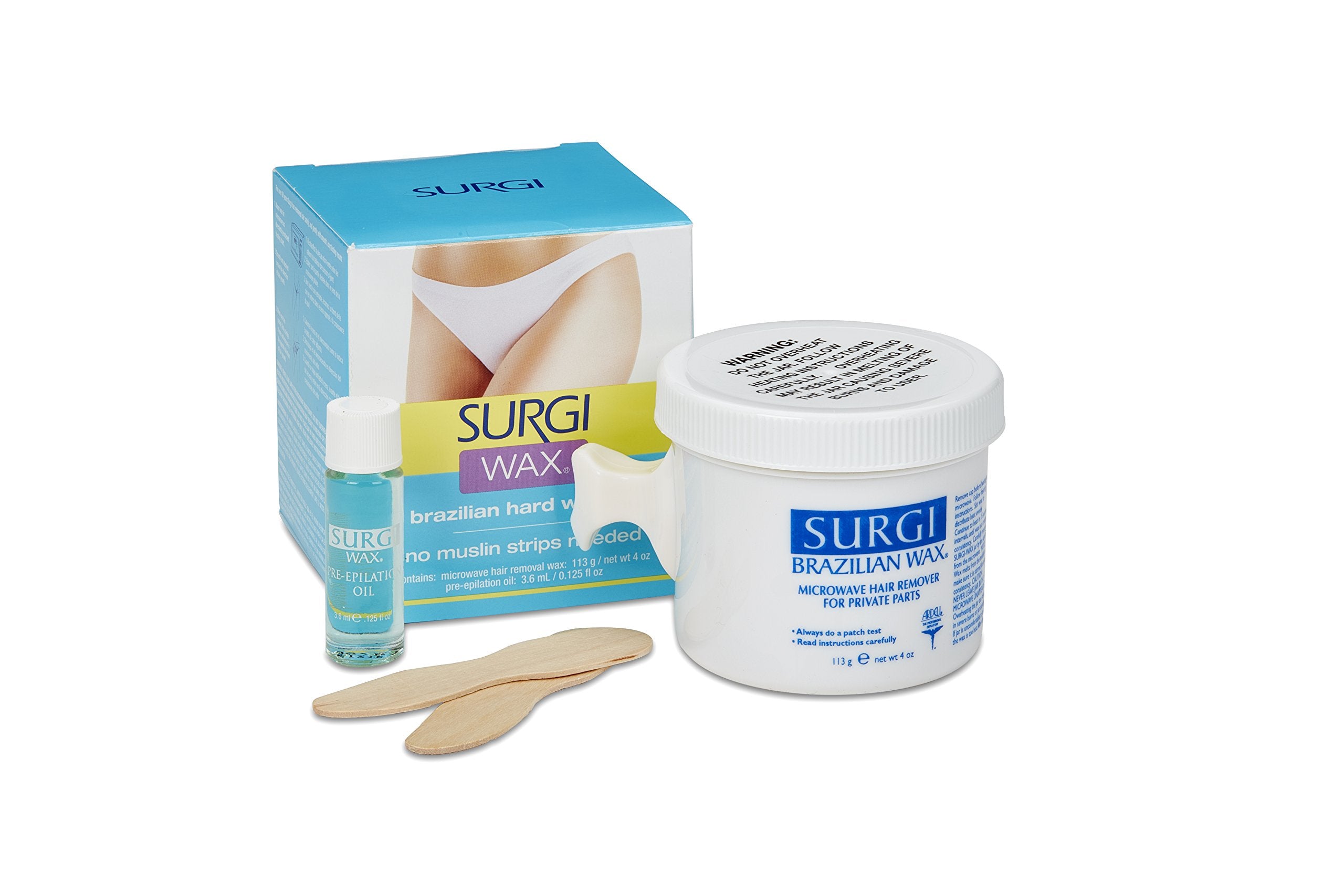 Surgiwax Brazilian waxing guide with illustrations supports confident home routines