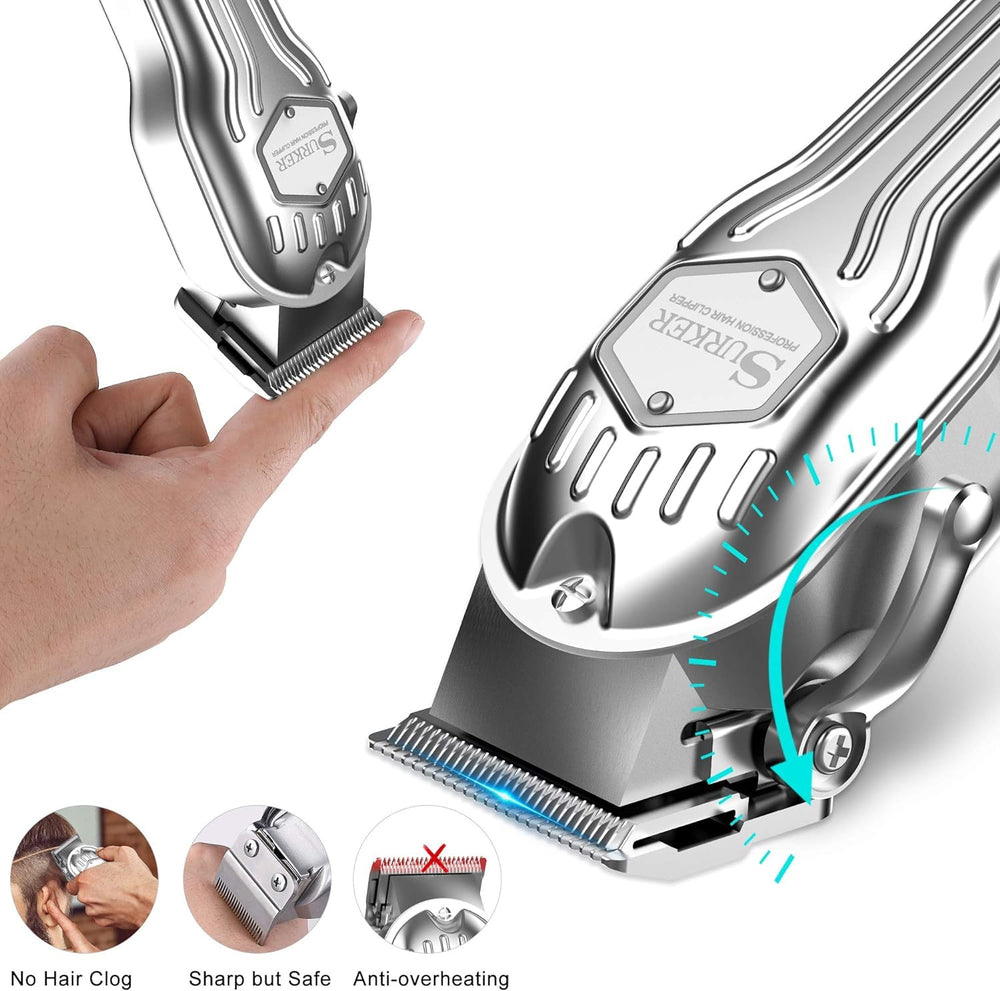 SURKER blades are water washable for easy cleaning after trims