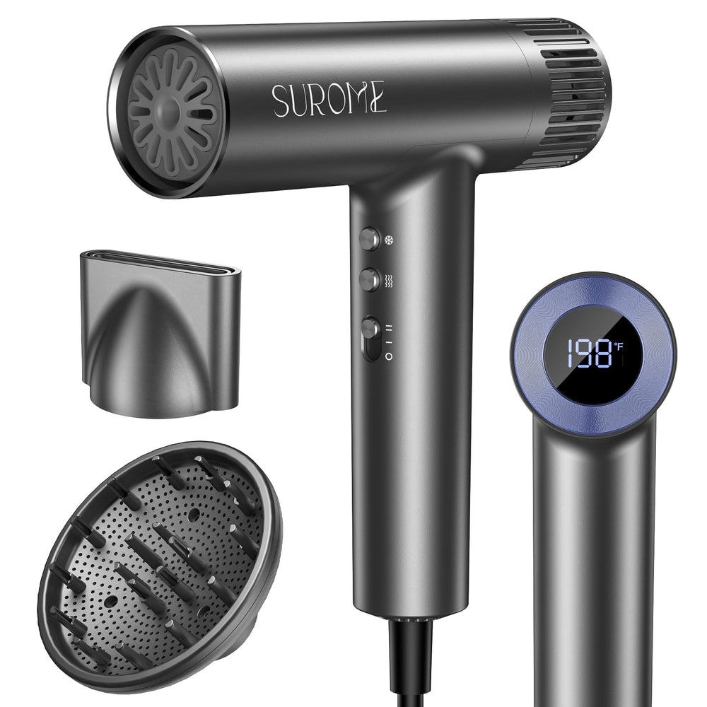 SUROME blow dryer with 110000rpm motor for fast, salon-grade drying results
