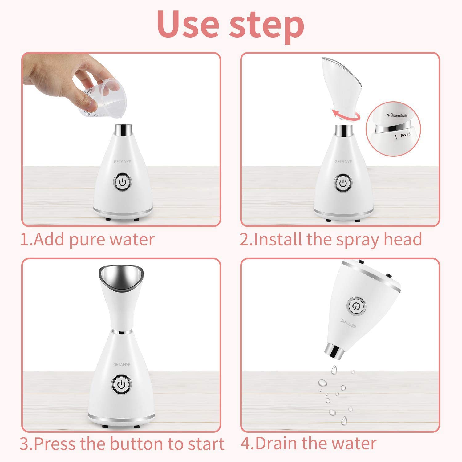Surwit GETANYE moisture-boost steam offers a comforting warming veil