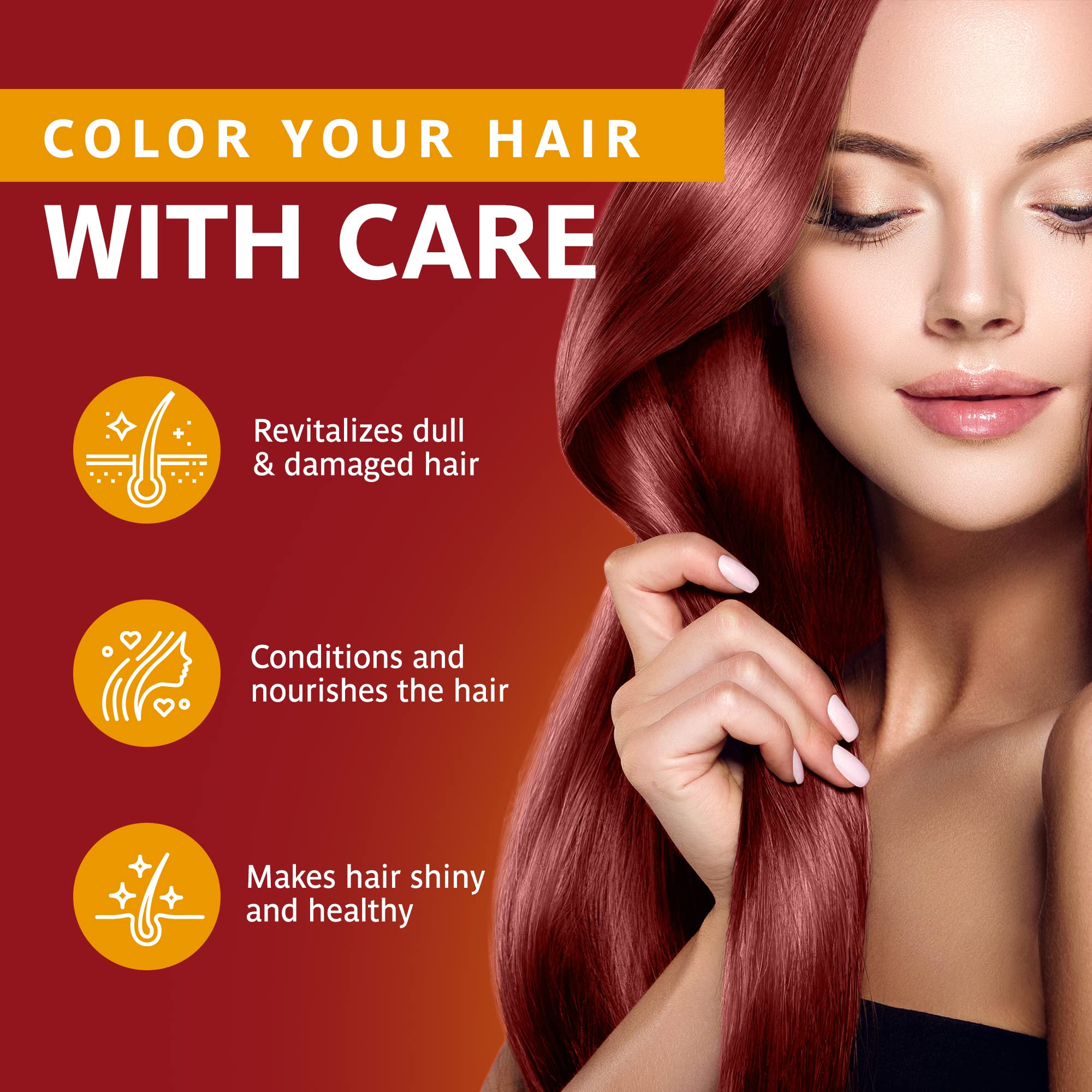 Surya Brasil Henna Cream color application steps illustration