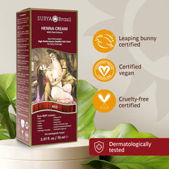 Surya Brasil plant extracts with herbs and fruits bottle for nourishing color
