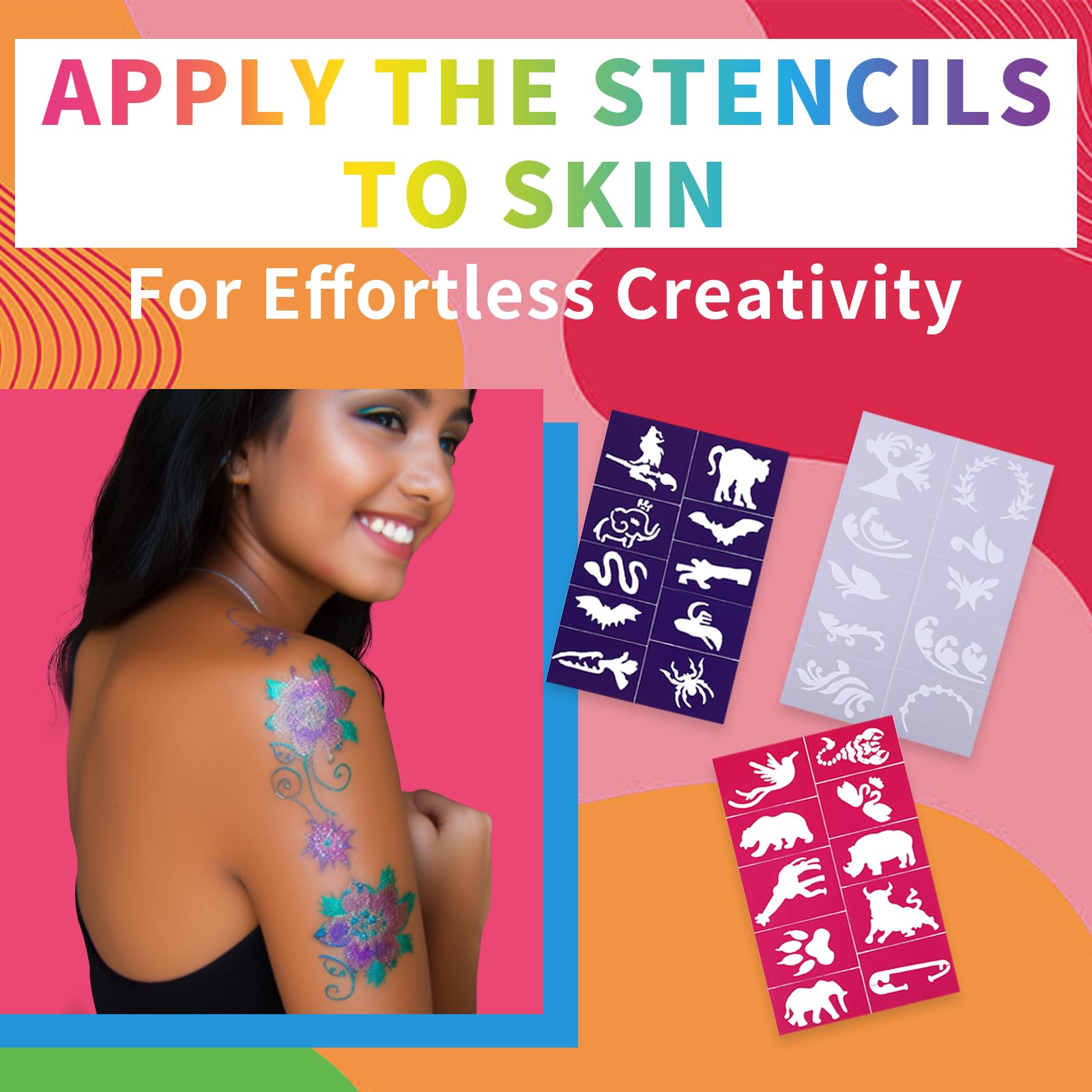 SUSIKEKI water-based ink delivers vibrant, skin-friendly coloring.