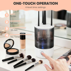 Suteng cosmetic brush cleaner automatic cleaning action saves time