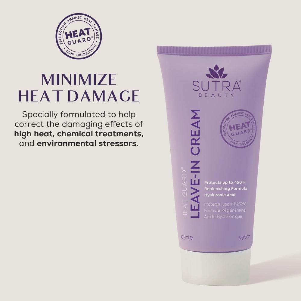 SUTRA Heat Guard with hyaluronic acid delivers lasting moisture for smoother hair