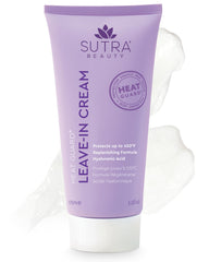 SUTRA Heat Guard Leave-In Cream bottle pump with moisture boost for frizz control