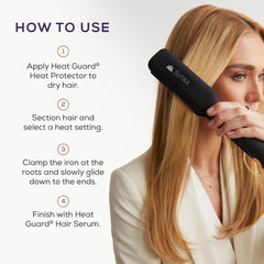 Sutra IR2 flat iron 360-degree swivel cord enables easy maneuvering.