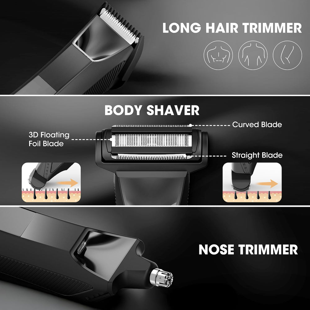 Suttik Manscape 3-in-1 trimmer trims groin, body, and nose hair