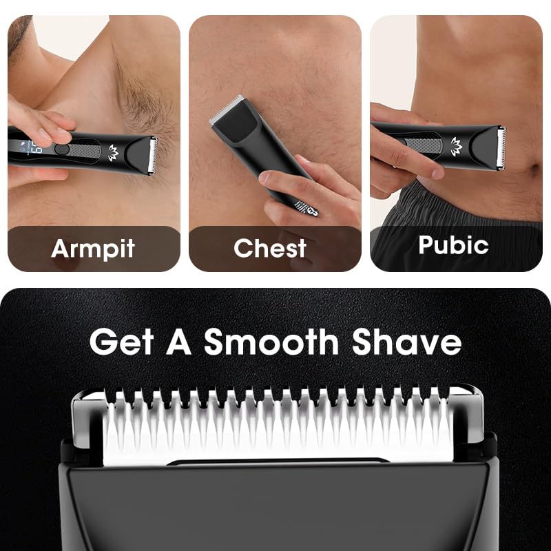Suttik Manscape ceramic blade detail emphasizes skin-friendly trimming.