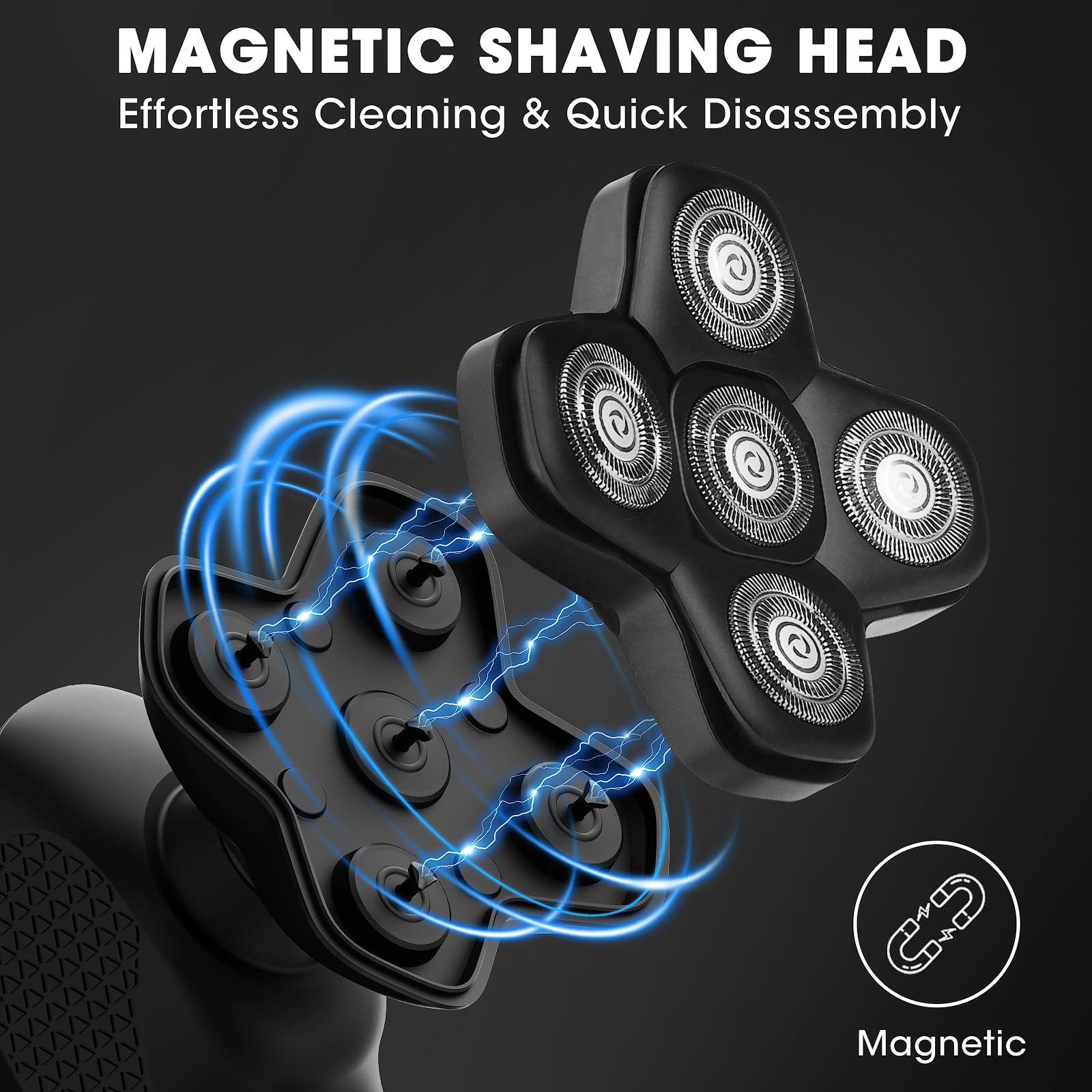 Suttik Manscape upgraded magnetic head enables easy removal and cleaning