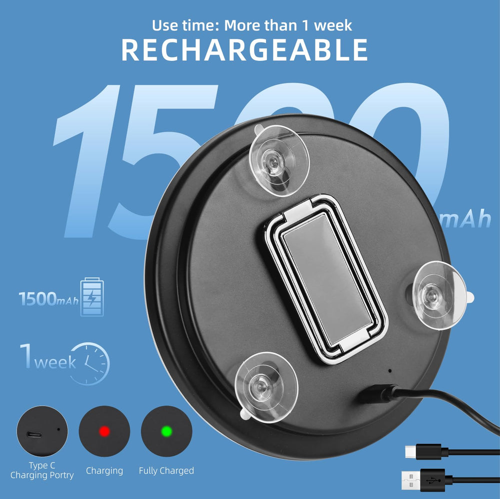 Suupvaor 1500mAh rechargeable battery keeps you powered during travel.