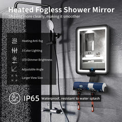 Suupvaor lighted shower mirror color modes offer adjustable ambience for grooming