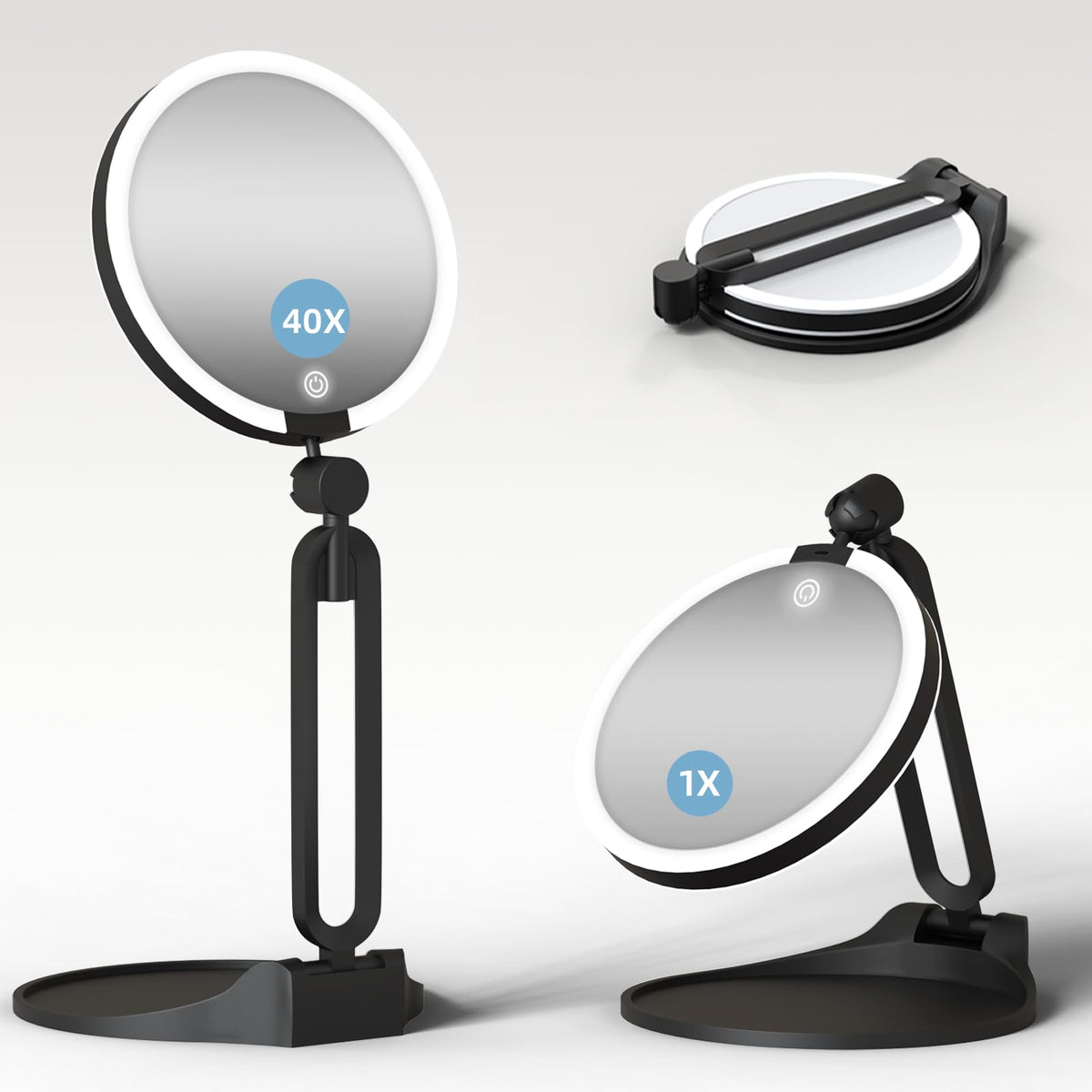 Suupvaor magnifying mirror 40X close-up detail for precise grooming