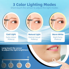 Suupvaor travel magnifying mirror suction cups for secure on-the-go use