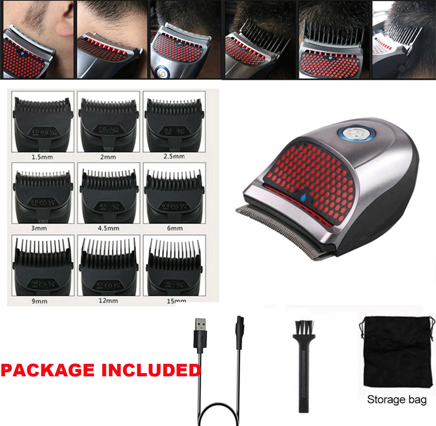 SUYOOULIN hair clipper cleaning brush aids quick blade-area cleaning after use