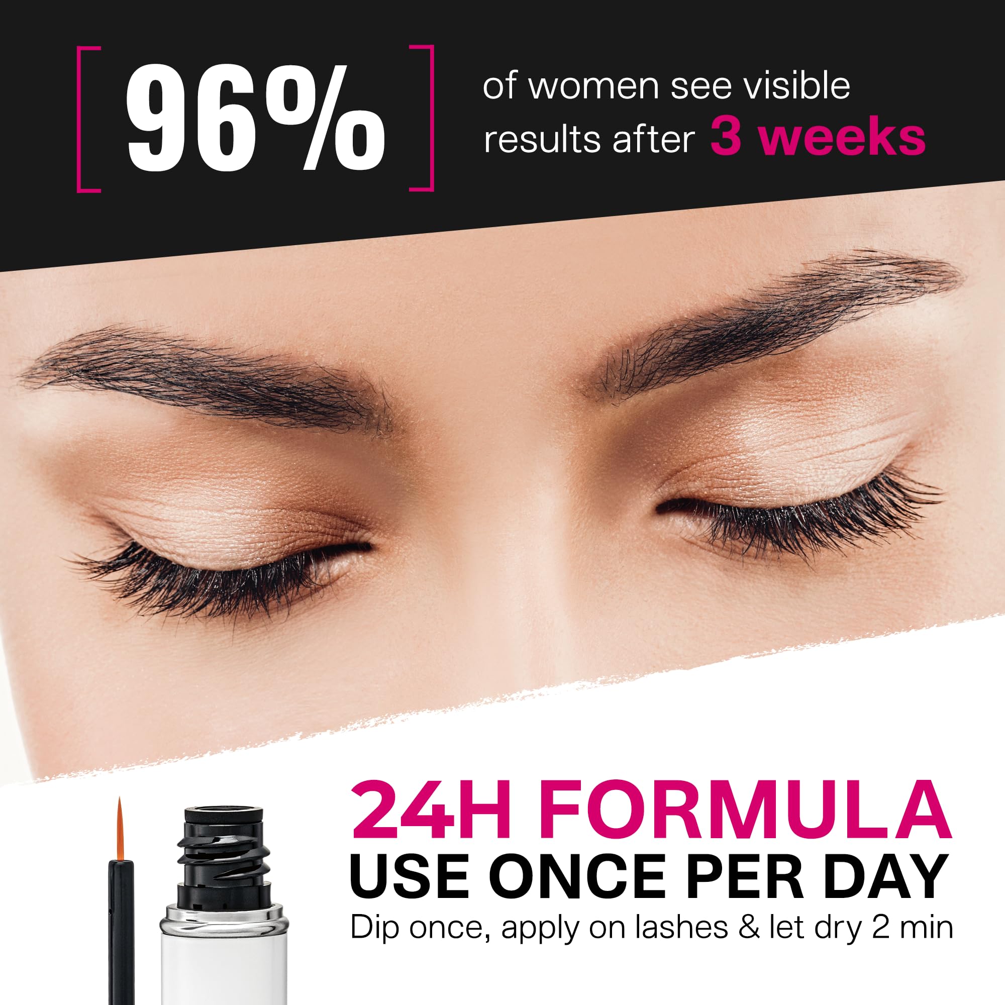 Svenja Walberg Mini Lashcoca tube packaging highlights clean formula.