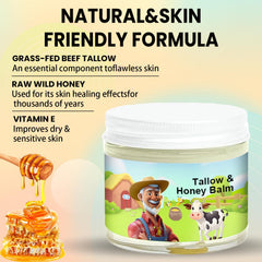 SVPMECN Tallow And Honey Balm ingredients feature beef tallow and honey, antioxidant-rich.
